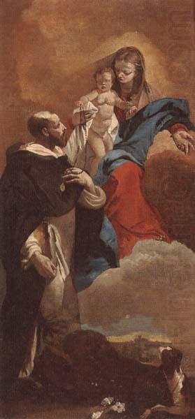 The Madonna and child with saint dominic, unknow artist